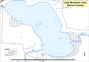 Mountains Lake Topographical Lake Map