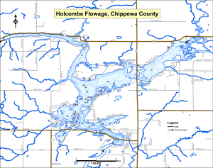 Holcombe Flowage (All) Topographical Lake Map