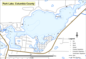 Park Lake Topographical Lake Map