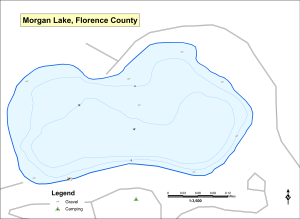 Morgan Lake Topographical Lake Map