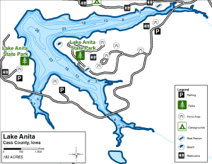 Lake Anita Topographical Lake Map