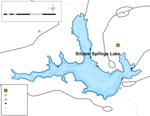 Siloam Springs Lake Topographical Lake Map