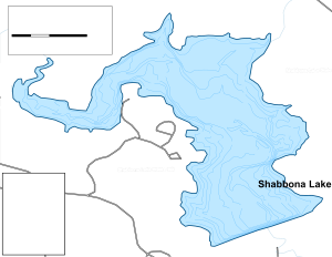 Sahabbona Lake Topographical Lake Map