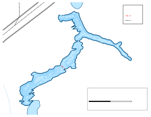 Mazonia Lake 3 Topographical Lake Map