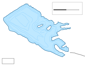 Tecumseh Lake 0 Topographical Lake Map