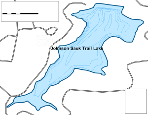 Johnson Sauk Trail Lake Topographical Lake Map