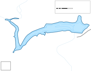 Dutchman Lake Topographical Lake Map