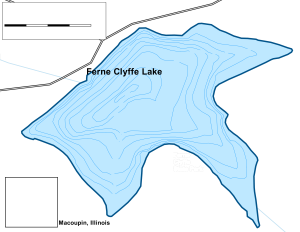 Banana Lake Topographical Lake Map