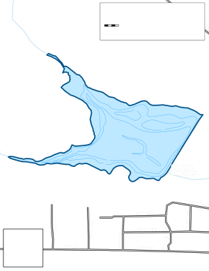 Lake Kakusha Topographical Lake Map