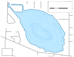 Grays Lake Topographical Lake Map