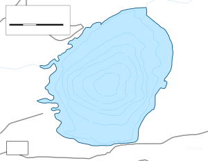 Hastings Lake Topographical Lake Map