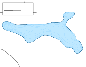 Lake Fairfield Topographical Lake Map