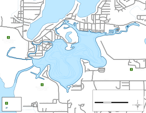 Lake Marie Topographical Lake Map