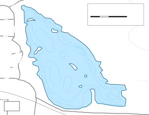 Minear Lake Topographical Lake Map