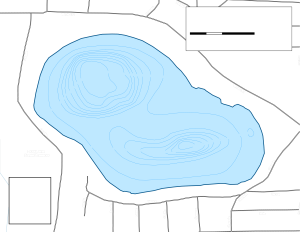 Sand Lake Topographical Lake Map