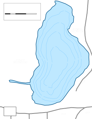 Slough Lake Topographical Lake Map