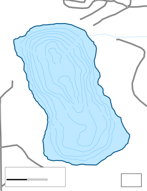 TImber Lake North Topographical Lake Map