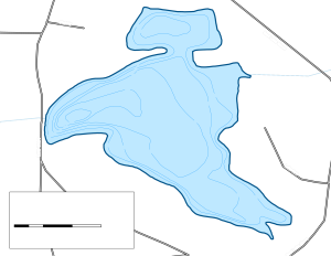 Timber Lake South Topographical Lake Map