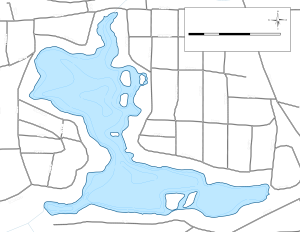 Tower Lake Topographical Lake Map