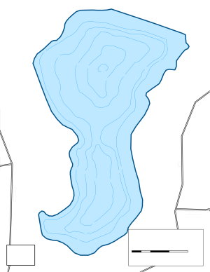 Valley Lake Topographical Lake Map