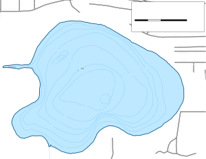 Wooster Lake Topographical Lake Map