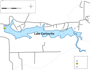 Lake Carlinville Topographical Lake Map