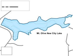 Mt. Olive New City Lake Topographical Lake Map
