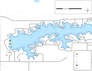 Lake Jacksonville West Topographical Lake Map
