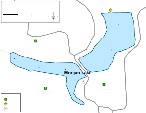 Morgan Lake Topographical Lake Map