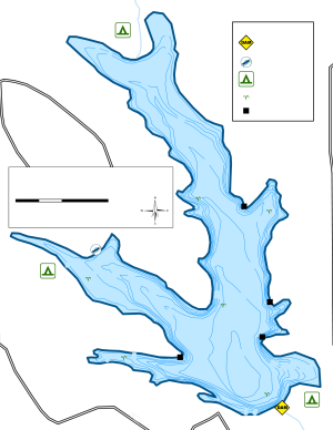 Randolph COunty Lake Topographical Lake Map