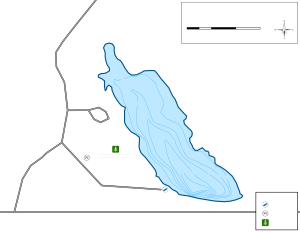 Beall Woods Lake Topographical Lake Map