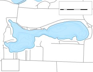 Lone Lake Topographical Lake Map