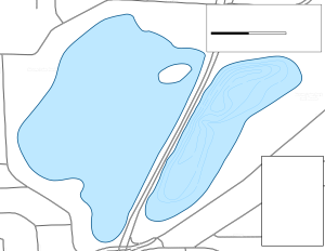 Moore Lake Topographical Lake Map