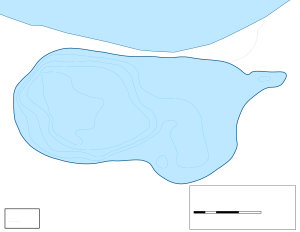 Windigo Lake Topographical Lake Map