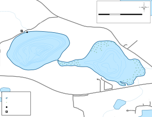 Lake Auburn Topographical Lake Map