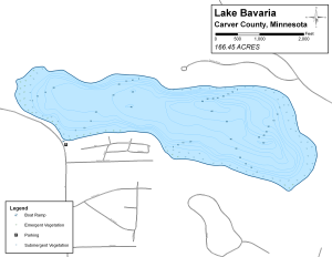 Lake Bavaria Topographical Lake Map