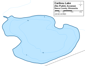 Miller Lake Topographical Lake Map