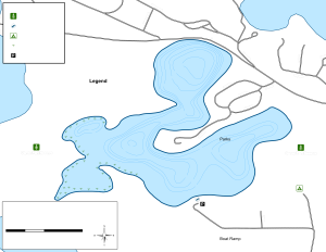 Zumbra Lake (Sunny) Topographical Lake Map