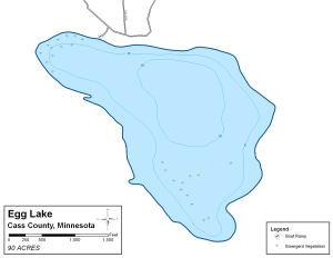 Egg Lake Topographical Lake Map