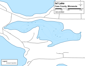 Ixl Lake Topographical Lake Map