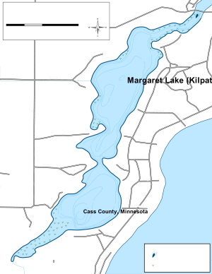 Margaret Lake (Kilpatrick) Topographical Lake Map