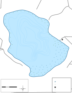Kroon Lake Topographical Lake Map