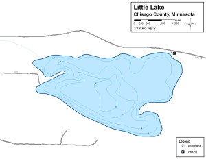 Little Lake Topographical Lake Map