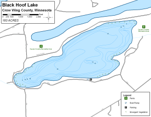 Black Hoof Lake Topographical Lake Map