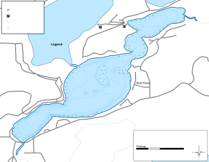 Third Crow Wing Lake Topographical Lake Map