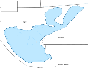 Pomroy Lake Topographical Lake Map