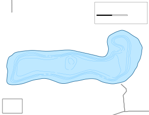 Fish Lake Topographical Lake Map