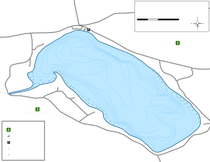 Tulaby Lake Topographical Lake Map
