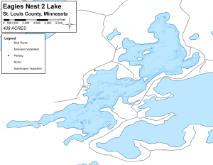 Eagles Nest 2 Lake Topographical Lake Map
