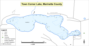 Town Corner Lake Topographical Lake Map